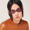 Óculos de Sol Jamie 9432 Estilo Zhang Yuanying Armação Pequena Oval Estilo Coreano Retrô Lentes Lisas Anti-Luz Azul Podem Ser Personalizados para Miopia