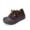 Zapatos Planos de Punta Cerrada Estilo Diseñador, Zapatos de Cuero Genuino para Mujer, Zapatos Bajos con Cuentas de Piel de Vaca de Primera Capa