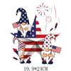 Transferência térmica transfronteiriça do Dia da Independência dos EUA Estampagem DIY Roupas Impressão Estampagem Desenho Estampagem logotipo Adesivos de estampagem offset