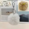 Em Estoque, Pingente de Bola de Pelo Falso de Coelho, Acessório de Bola de Pelúcia para Roupas, Sapatos, Chapéus, Chaveiros e Decorações de Bolsas