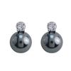 Versión Mejorada de Aretes de Perlas Brillantes de Plata Esterlina S925 Estilo Princesa Diana Aretes Retro Simples de Alta Gama para Mujer