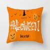 Daifa - Funda de almohada de tela con diseño de calabaza de Halloween para sofá, hogar, vacaciones, funda de cojín
