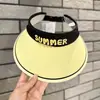 Sombreros de Sol de Verano para Niños Estilo Coreano de Copa Abierta con Ala Ancha para Niños y Niñas Sombreros de Sol con Protección UV