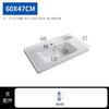 Lavatório Taichung Lavatório único de bancada integrado com gabinete de cerâmica para piscina Lavatório semi-embutido para uso doméstico Lavatório Lavatório