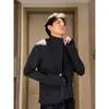 Ropa de Protección Solar Transpirable de Malla con Cuello Alto Estilo Americano, Fresca y Ligera para Hombres, Marca Moderna de Verano, Ropa Deportiva para Exteriores con Protección Solar 2-0