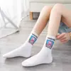 Calcetines japoneses para niños serie piratas algodón media caña calcetines para mujer calcetines de dibujos animados lindos calcetines deportivos de moda calcetines de pareja