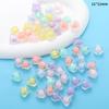 Acrílico Transparente Cor Doce Flor Coração Contas Contas DIY Acessórios de Joia Pulseira Colar Contas Soltas W334
