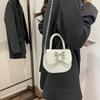 Mini Bolso Lazo Coreano para Mujer 2025 Nuevo Bolso Bandolera de Hombro Moderno de Gama Alta Versátil con Cadena