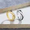 R1000 anel feminino simples da moda ins famoso na internet X Cruz anel retrô
