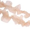 Nuevo hilo de perlas puff onda encaje organza rosa ribete hilo flor material de embalaje fabricantes en nombre del cabello