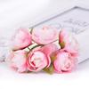 Ramo de Rosas Simuladas Flor de Seda Rosa Artificial DIY Decoración Arreglo Floral Boda Set de Boda Procesamiento