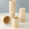 Copo de Água de Tronco Personalizado Banquete de Casamento Casa Casamento Copo Suprimentos de Casamento Papel Kraft Espesso Copo de Papel Descartável Casamento