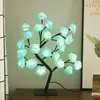 Nuevas luces LED luces melocotón luces rosa arce luces de árbol USB ambiente de habitación lámpara de mesa decorativa regalo luz nocturna
