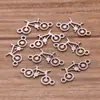 10 Conectores de Colgante de Acero Inoxidable Color Acero Dorado Luna Rayo Corazón Bicicleta Árbol Accesorios para Joyería DIY