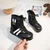 Botas de Entrenamiento para Niños, Nuevos Modelos Otoño e Invierno, Botas Casuales con Cierre Lateral para Niños y Niñas, Botas de Media Caña Modernas y Cómodas para Niños Mayores