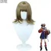 [Tongchuan] regreso al futuro 1999 Estrella Antimonio peluca cos APPLE APPLE Sr. Cosplay de pelo corto amarillo-marrón
