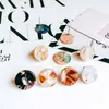 Acessórios para Joias DIY Atacado Elementos Personalizados Círculo Redondo de Acetato Brincos com Furo Pingente Acessórios de Brincos Simples