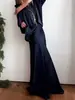 2026 Nueva Ropa Femenina Transfronteriza de Primavera y Verano, Elegante y Sexy Vestido Largo de Satén Color Sólido a la Moda con Sentido de Estilo