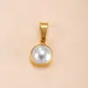 Pingente Único Transfronteiriço Fundição de Aço Inoxidável Joias Redondas Gota D'água Diamantada Acessórios de Colar Moda Fábrica de Joias de Titânio