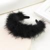 Versión coreana de la nueva diadema de peluche accesorios para el cabello para actuación en escenario tendencia diadema estilo mismo de las celebridades de Internet japonesas y coreanas coleta de pelo para niña F114