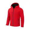 Chaqueta con capucha cortavientos para hombre de color liso simple 2026, Chaqueta ligera y transpirable para senderismo, Prenda versátil