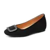 Artículos en stock 5CM tacón oculto hebilla cuadrada boca poco profunda Mary Jane zapatos de vestir individuales primavera y otoño nuevo estilo para ir al trabajo slip-on zapatos de vestir individuales para mujer venta al por mayor