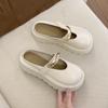 Tamancos Femininos Abertos para Uso Externo, Nova Tendência da Moda Retro 2025, Meio Chinelos com Plataforma Grossa que Aumentam a Altura, Estilo Birkenstock, para Pessoas Baixinhas
