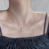 Collar de Concha de Lujo Ligero de Nicho para Mujer Cadena de Clavícula Delicada Elegante de Nácar Japonesa y Coreana Joyería de Moda de Gama Alta