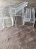 Tubo Cuadrado Largo Hueco de Vidrio Acrílico de Alta Transparencia PMMA Blanco Lechoso Blanco Apagado Cubierta de Tubo Cuadrado Blanco para Lámpara