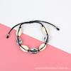 Pulsera bohemia transfronteriza directa de fábrica con concha natural, pulsera versátil tejida a mano con metal chapado