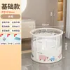 Balde de Natação para Bebês, Balde de Banho Infantil Doméstico, Balde de Banho Dobrável para Recém-nascidos, Balde de Banho para Bebê, Piscina Grande
