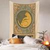 Tapiz Transfronterizo Hogar Bohemio Tapiz Decoración de Habitación Tela Colgante Tela de Fondo Tapiz Colgante Tarot Tapiz de Gato