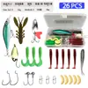 Kit Completo de Iscas Artificiais Spinnerbait Minnow Rã Isca Macia Todas as Camadas de Natação Transfronteiriço
