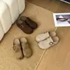 Sandalias Birkenstock de mujer de cuero con suela gruesa, adecuadas para usar en otoño, con suelas suaves, correas de hebilla y un diseño plano