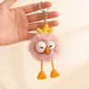 Nuevo Llavero de Bola de Pelo Lindo, Colgante de Pollito Lindo, Decoración para Llaves de Coche, Llavero para Bolsos para Mujeres, Venta Directa del Fabricante