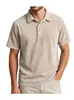 Camiseta Polo de Manga Corta con Media Cremallera 2026 para Hombre Primavera y Verano Holgada Casual Color Sólido Superior Marca de Moda Ropa para Hombre Transpirable
