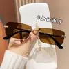 Nuevas Gafas de Sol Cuadradas Sin Marco Sensación Visual de Alta Definición Gafas de Sol Unisex Protección Solar Gafas de Protección Solar Versátiles