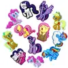 Interesante Insignia Broche de Dibujo Animado Pony Mochila Bolso Escolar Decoración Bolsas de Lona Accesorios Goma Suave Pin de Broche Lindo