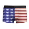 Calzoncillos bóxer de seda de leche con cintura media y elásticos para hombre, con estampado del Día de la Independencia de Amazon, transfronterizos