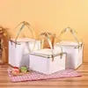 Bolsa aislante para tartas, en stock, para mariscos frescos, engrosada, refrigerada, de aluminio, no tejida, para llevar, para ollas calientes y barbacoas.