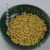 50 cuentas redondas de cobre liso para horquillas de pelo hechas a mano DIY, accesorios para el cabello, borla, cuentas de núcleo de flor, accesorios