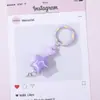 Chaveiro Macaron Estrela Fantasia Pingente para Mochila de Estudante Decoração DIY para Celular Acessórios de Atmosfera Venda por Atacado