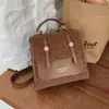 Bolsa de Mão Casual Texturizada Fashionável de Grande Capacidade 2026 Mochila Estilosa Nova Fosca Estilo Ins Bolsa Quadrada Pequena