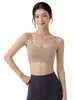 Sujetador deportivo para mujer con copas fijas, simple y versátil, adecuado para Pilates y yoga, sujetador deportivo amigable con la piel