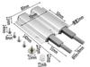 Dispositivo de Cierre Automático sin Tirador para Puerta de Gabinete Cajón Rebotador de Acero Inoxidable, Dispositivo de Presión para Puerta de Gabinete de Aleación de Aluminio con Diseño Invisible