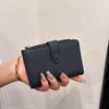 Nueva Moda de Alta Gama Versátil Billetera Corta para Mujer Simple Casual Monedero Multifuncional Llavero