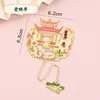 Marcadores de Livro Metálicos Série Changsha Du Fu Jiangge Aiwanting Taiping Old Street Atrações ao Redor Presente Lembrança Marcadores de Livro