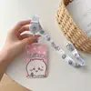 Portatarjetas Retráctil con Cuerda Larga Ji Yikawa Moda de Gama Alta Simple Tarjeta de Campus Tarjeta de Comida Estilo Ins Lindo Estudiante