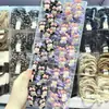 Celebridad de Internet Dulce y Genial Lazo Morado-Negro Kuromi Goma para el Cabello Infantil Lindo Dibujo Animado Diadema para Estudiante de Primaria