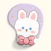Alfombrilla de ratón almohadilla de silicona para muñeca pequeña linda niños y niñas computadora caricatura oficina animación juego alfombrilla de escritorio soporte para muñeca